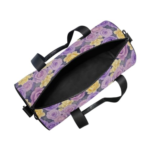 Bolsa deportiva de gimnasio unisex para deportes de viaje con estampado floral 5