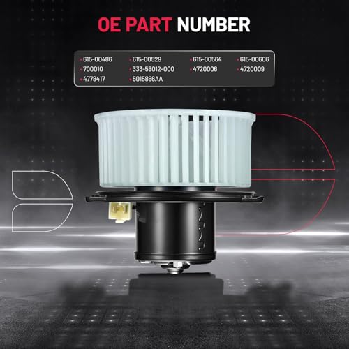 Image of BDFHYK AC Heater Blower Motor Fan 700010 Compatible with Jeep Grand 1993-1998,Dodge Ram 1500 1994-2001,Compatible with Dodge Ram 2500 /3500 1994-2002,HVAC Blower Motor Assembly 700194 75821 79310SNAA01