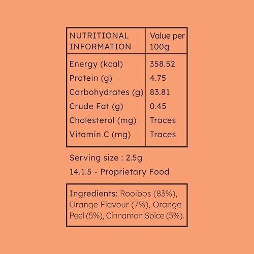 Image of TE-A-ME Rooibos Orange & Cinnamon Tin 50 Grams (Pack of 2) | Infusion Tea Tin | Rooibos Tea