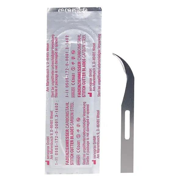 I1 0505 Fadenziehmesser, kurze Form, 65 mm (100-er Pack)