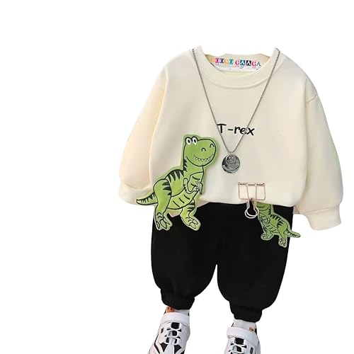 Image of Googo Gaaga Unisex Kid Cotton Printed Sweatshirt and Pant Set Round Neck Long Sleeve Outfit | | Winter Warm Clothes | Toddler Tracksuit for Casual