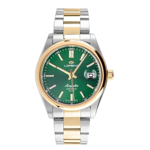 Lorenz Acapulco 090018Ee - Orologio Classico Da Uomo - Orologio Con Movimento Automatico Swiss Made - Cinturino In Acciaio Inox - Sub 100 Metri