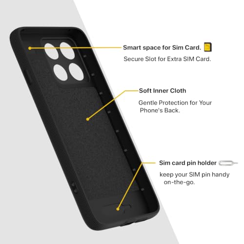 Image of Outlouders Back Cover for Motorola Moto Edge 70 Max 5G | Full Camera Protection | TPU Soft Flexible Shockproof Bumper Case (Black)