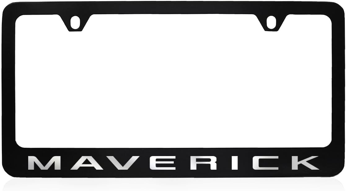 Ford Maverick Metal License Plate Frame