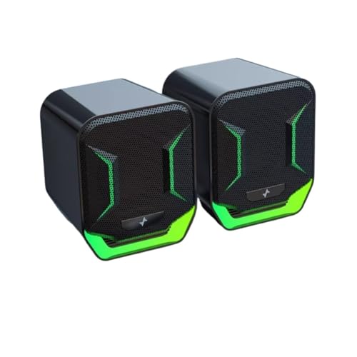 Altavoz pequeño con cable para eliminar retraso de audio en computadora