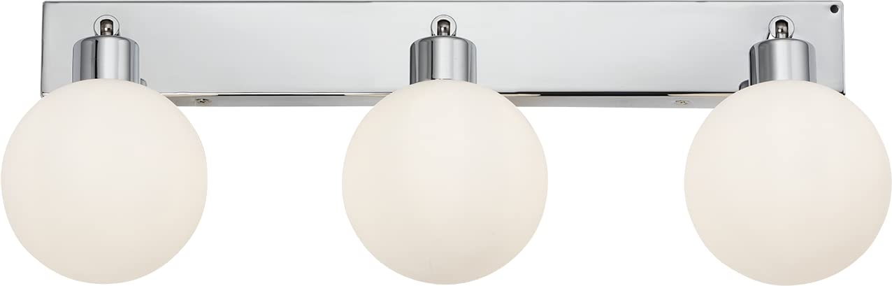 230V IP44 G9 Triple Bar Spotlight with Round Frosted Glass