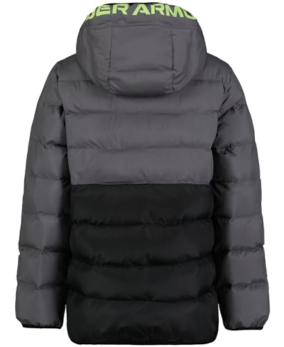 Image of Under Armour Boys' Pronto Hooded Puffer Jacket, Lightweight & Water Repellent