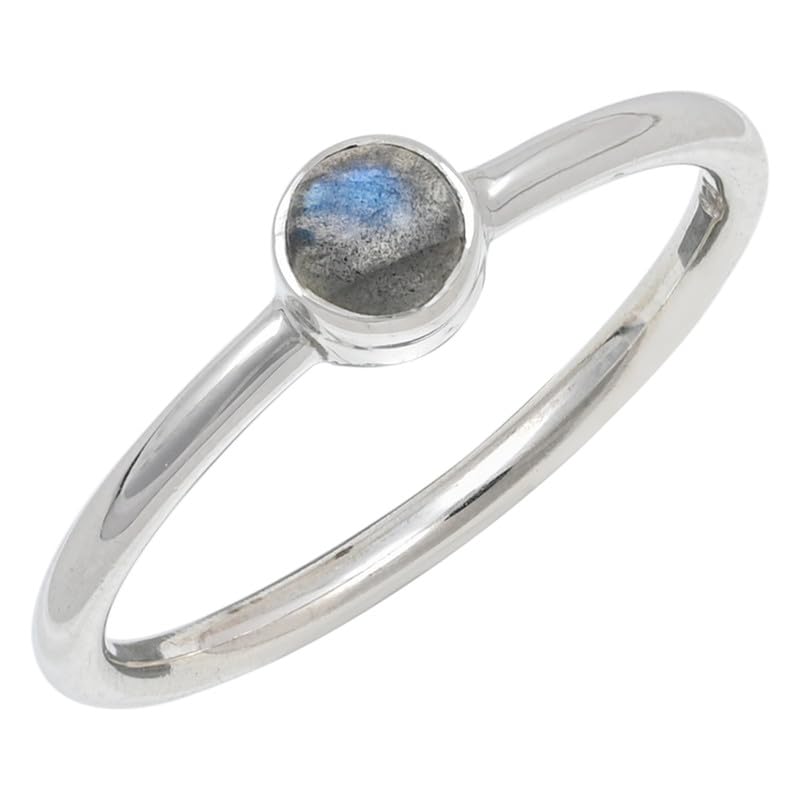 JEWELSTREZOROG Granat Edelstein-Bandring für Herren und Damen,Geschenkartikel, 925er-Sterlingsilber Bandring handgefertigter Schmuck TSR107