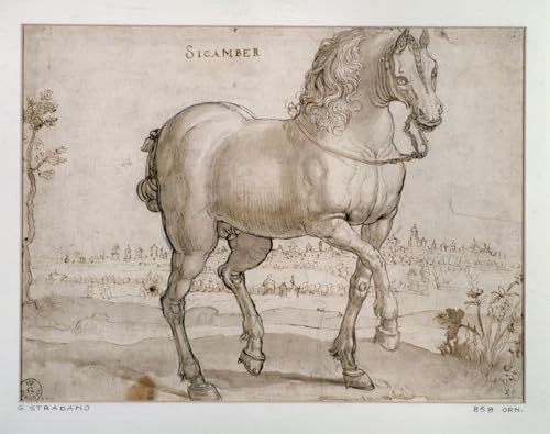 Cuadro en lienzo artístico de Jan Van Der Straet, elegante formato de 60x90cm