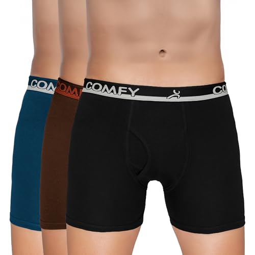 Image of Amul Comfy Men's Trunk Underwear | Soft Outer Elastic | Soft Waistband | Breathable Comfortable Innerwear | Pack of 10 | Color May Vary