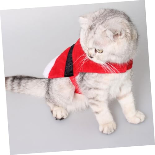 Disfraz navideño para perro Popetpop rojo miniatura 3
