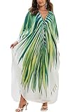 l-peach kaftan abito da spiaggia da donna homewear kimono maxi kaftan coprispalle oversize