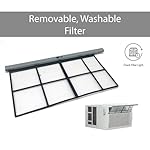 LG 8,000 BTU Window Air Conditioner, 115V, Cools 340 Sq.Ft. for Bedroom, Living Room, Apartment, Quiet Operation, Electronic Control with Remote, 3 Cooling & Fan Speeds, Auto Restart, White - Image 5