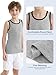 Poroka 5 Pack Boys' Tank Undershirt Sleeveless Tank Tops Assorted Colors Round Neck Cotton Tank Tops