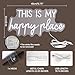 Neon Lights for Wall Decor - This Is My Happy Place Neon Signs for Teen Girls Bedroom Decor, Led Sign for Wall Decor, Nightstand Light, Dimmable Switch USB Power, Adhesive Hook Included