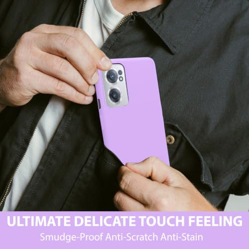 Image of LIRAMARK Liquid Silicone Soft Back Cover Case for OnePlus Nord CE 2 5G / 1+Nord CE 2 5G (Lavender)