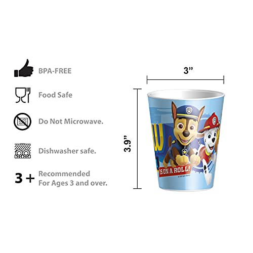 Zak Designs Paw Patrol Dinnerware Set Includes Plate, Bowl, Tumbler And Utensil Tableware Bpa-Free Made Of Durable Melamine Material And Perfect For Kids, 5Pc #TOP6