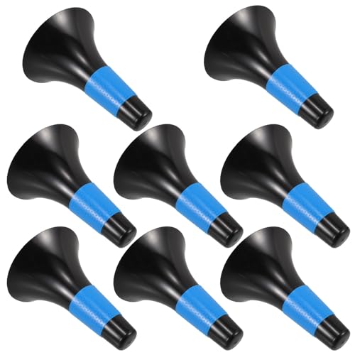 FOMIYES Lot de 8 Cônes D'entraînement Basketball Bleus, Cônes de Signalisation en Plastique Épais pour Équipement Formation Sport, Balisage D'agilité pour Exercices Football et