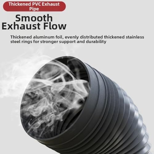 Conduit de ventilation de hotte PVC épais pour éliminer condensation et vibrations