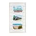 Prinz 3 Opening Seaside Wood Plank Collage Frame, 5 x 7", White