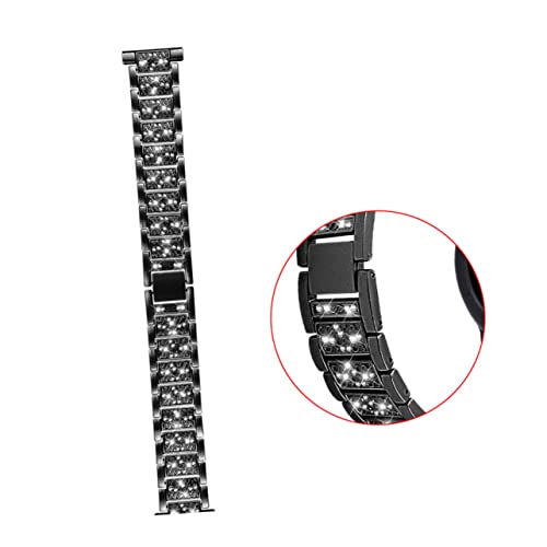 Angoily Metal Watchstrap Rhinestone Fashion Replacing Wristband Compatible for Galaxy Watch Wide3