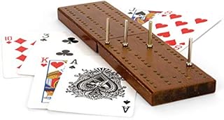 Toyrific | Cribbage Wooden Traditional Board Game with Cards, Boards and Pins
