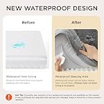 Bedsure Orthopedic Dog Beds Large Sized Dog - Washable Large Dog Cat Bed Waterproof, Comfort Dogs Couch Sofa with Washable Removable Cover, Pet Bed with Nonskid Bottom, Grey, 35" - Image 4