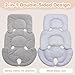 Ajrwiiy Infant Insert Compatible with Graco Snugride 35 - Car Seat Insert Cushion Pad, Replacement Infant Car Seat Insert for Graco, Soft Head and Body Support Pillow, Double-Side Use