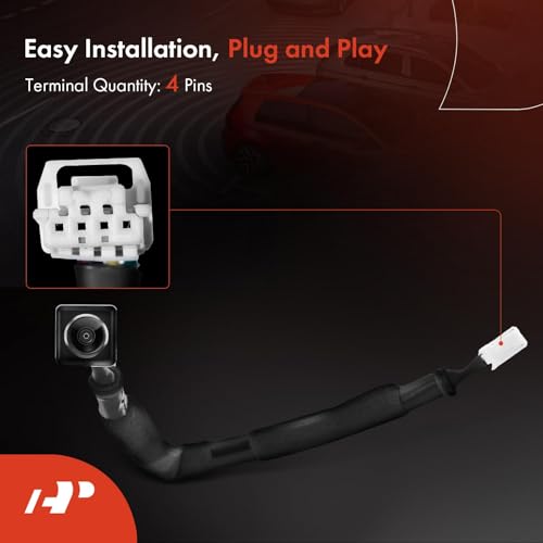 Image of A-Premium Rear View Backup Camera Compatible with Nissan | Parking Camera for 2017 2018 2019 2020 Pathfinder - Replace# 284429PJ1A