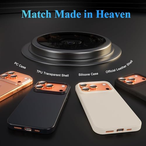 Image of CLITZ Compatible for iPhone 17 Pro /iPhone 17 Pro Max Camera Lens Protector, 9H Tempered Glass Camera Guard, HD Clear Anti-Scratch, Bubble Free, Case Friendly, Full Coverage Camera Lens Cover