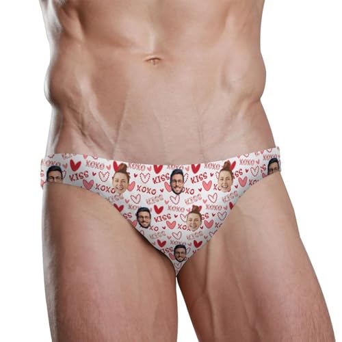 Men's Swim Briefs Bikini Swimwear for Beach Pool Cute Printed Lightweight Unerwear for Men S-3XL
