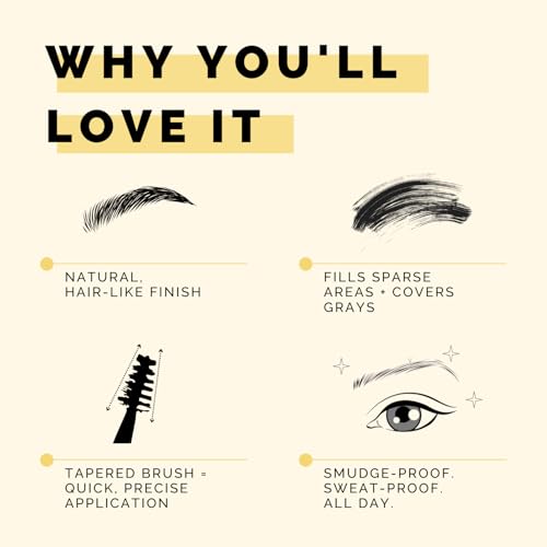Image of Elizabeth Mott Queen of the Fill Tinted Eyebrow Gel - Blonde, 4g | Brow Filler for Fuller Looking Brows, Covers Grays, Water-Resistant, Smudge-Proof, Cruelty-Free, Blonde Shade