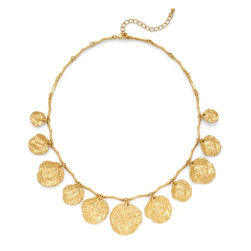 Collier bohème en or épais pour femme avec pendentif cœur et pièce WOWORAMA