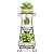 KMOTASUO 3 Tier Tall Metal Plant Stand, 35 Inch Plant Stands Indoor Outdoor, Rustproof Flower Pot Holder Display Rack for Corner Patio Garden Balcony Living Room