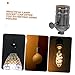 NULYLU Vintage Industrial Lamp Socket Replacement for Ceiling Light E26 Bulb Holder Knob Screw-in Metal Socket for Diy Projects
