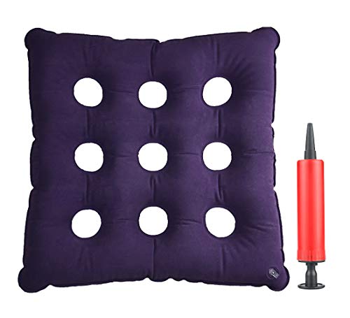 MIAOKE Medical Air Inflatable Seat Cushion for Wheelchair Office Home with Fluff, Ideal