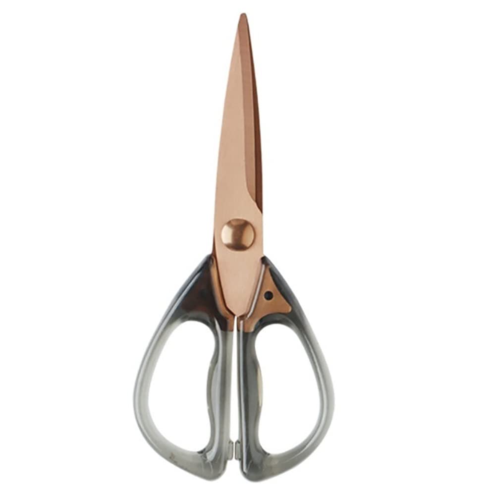 Mnuvxzaewf Grey Household Scissors Transparent Acrylic Multi-Function Strong Chicken Bone(Grey)