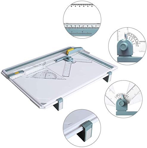 Frylr Inch A3 Drawing Board Drafting Table Multifunctional Drawing Board Table with Clear Rule Parallel Motion and Angle Adjustable Measuring System by Frylr - Image 4
