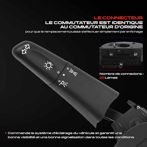 Interrupteur de colonne de direction robuste pour LT 28-46 II et Transporter IV - 5