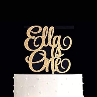 Atelier Elegance Any Name, One Cake Topper, 1st Birthday Cake Topper, 1 Cake Topper, 1st Birthday