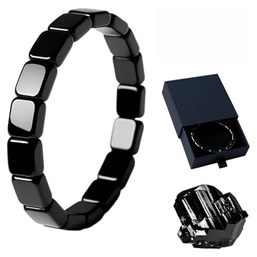 bergxperten Hematyx Intense Bracelet en hématite naturelle pour homme，Un accessoire élégant pour le poignet, stylé et polyvalent, qui convient à toutes les...
