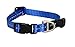 Rogz Utility Small 3/8" Nitelife Side-Release Reflective Dog Collar, Blue