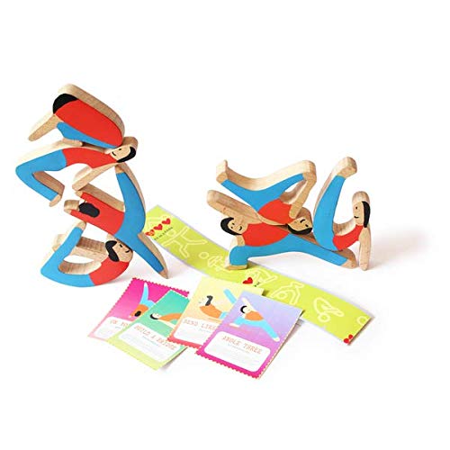 Shumee Wooden Towering Yogis Balancing Game - 7 Poses, Ruler & Cards (5 Years+) | Multicolor | Handcrafted in India | 100% Wooden Crafted | Non-Toxic | Eco-Friendly Colors | No Plastic (B07G4D49DN) Amazon Price History, Amazon Price Tracker