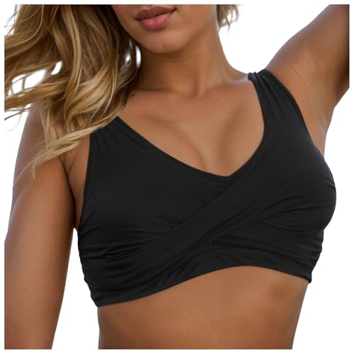 Damen Bikini Oberteil Große Brüste Push Up Bikini Top Ausschnitt...