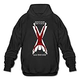 SHMUY House Bolton Game Of Thrones Men's Cotton Hooded Sweatshirt Black