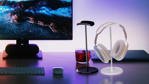 wigmoa CA-4 【1PACK】 Headphone Stand with Storage Tray No Tool Assembly Headset Holder Compatible with AirPods Max, AirPods Pro, Beats, Bose, and Most Gaming Headphones. (Black) - image 8
