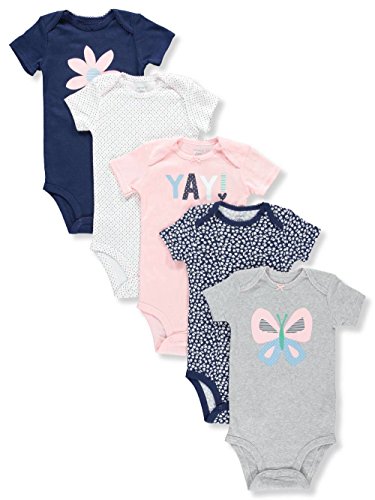 Bodysuits Flower Butterfly en coton pour les journées de bébé fille
