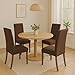 Aertiavty Chair Covers for Dining Room 6 Pack Chair Seat Cover for Dining Room Kitchen, Parsons Chair Covers Dining Chair Slipcover, Chocolate