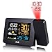 Produktbild FanJu Projektionswecker Wetterstation mit Display, Außensensor Wecker mit LCD-Anzeige Digitaler Wecker Multifunktionaler Wecker mit Innen Außentemperatur Datum/Uhrzeit/Temperatur/Luftfeuchtigkeit