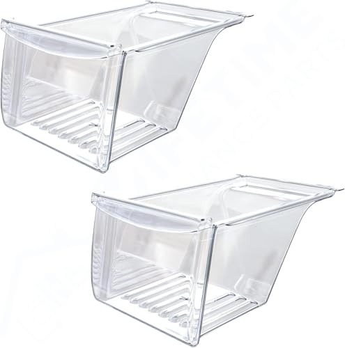 Lifetime Appliance 2 x 240337103 Crisper Bin Compatible with Frigidaire Refrigerator Shelf | Fridge Drawer | Refrigerator Parts - 240337100 AP2115741 240323007